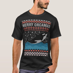 Frohe Weihnachten Orca Whale Ugly Weihnachten als T-Shirt