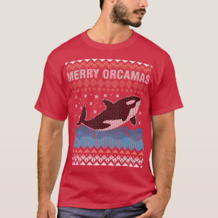Frohe Weihnachten Orca Whale Ugly Weihnachten als T-Shirt