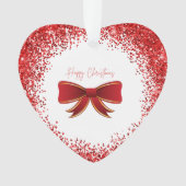 frohe Weihnachten Ornament (Vorderseite)