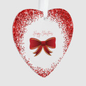 frohe Weihnachten Ornament (Vorderseite)