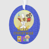 Frohe Weihnachten Ornament (Vorderseite)