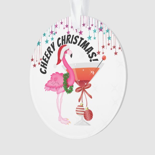 Frohe Weihnachten! Ornament (Vorderseite)