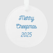 Frohe Weihnachten! Ornament (Rückseite)