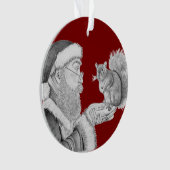 Frohe Weihnachten Ornament (Vorderseite)