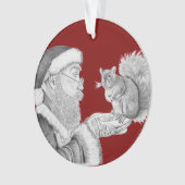 Frohe Weihnachten Ornament (Vorderseite)