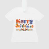 Frohe Weihnachten Ornament (Rückseite)