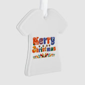 Frohe Weihnachten Ornament (Vorderseite)