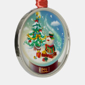 Frohe Weihnachten Ornament Aus Metall (Rechts)