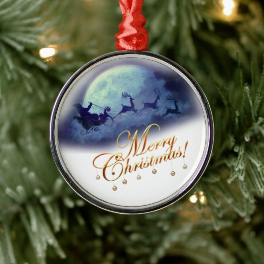 Frohe Weihnachten Ornament Aus Metall (Baum)