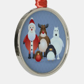 Frohe Weihnachten Ornament Aus Metall (Rechts)