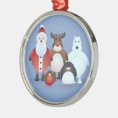 Frohe Weihnachten Ornament Aus Metall (Links)