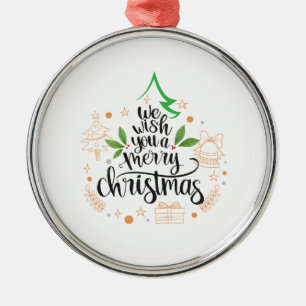 frohe Weihnachten Ornament Aus Metall