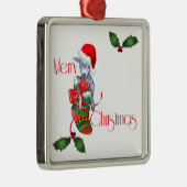 Frohe Weihnachten Ornament Aus Metall (Rechts)