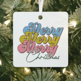 Frohe Weihnachten Ornament Aus Metall