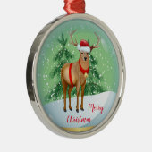 Frohe Weihnachten Ornament Aus Metall (Rechts)