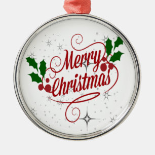 Frohe Weihnachten  Ornament Aus Metall