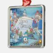 Frohe Weihnachten Ornament Aus Metall (Links)