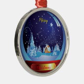 Frohe Weihnachten Ornament Aus Metall (Rechts)