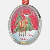 Frohe Weihnachten Ornament Aus Metall (Links)