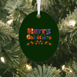 Frohe Weihnachten Ornament Aus Metall