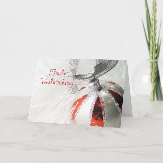 Frohe Weihnachten Ornament Design (Vorderseite)