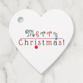 Frohe Weihnachten, Ornament Festivals Rot Grün Ros Geschenkanhänger (Vorderseite)