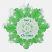 Frohe Weihnachten Ornament Karte (Rückseite)