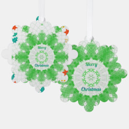 Frohe Weihnachten Ornament Karte