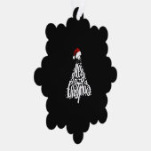 Frohe Weihnachten Ornament Karte (Rechts)