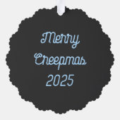 Frohe Weihnachten! Ornament Karte (Rückseite)