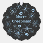 Frohe Weihnachten! Ornament Karte (Vorderseite)