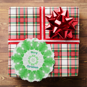 Frohe Weihnachten Ornament Karte