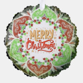 Frohe Weihnachten Ornament Karte (Rückseite)