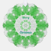 Frohe Weihnachten Ornament Karte (Vorderseite)