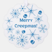Frohe Weihnachten! Ornament Karte (Vorderseite)