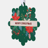 Frohe Weihnachten Ornament Karte (Linke Ecke)
