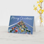 Frohe Weihnachten - Ornament Tree Card Karte (Gelbe Blume)