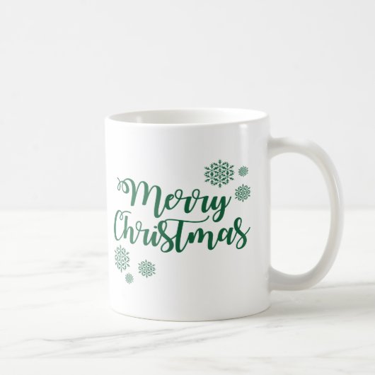Frohe Weihnachten Ornamente Tasse (Rechts)