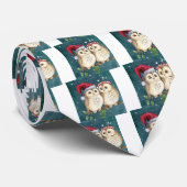 Frohe Weihnachten Owls Krawatte (Gerollt)