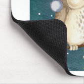 Frohe Weihnachten Owls Mousepad (Ecke)