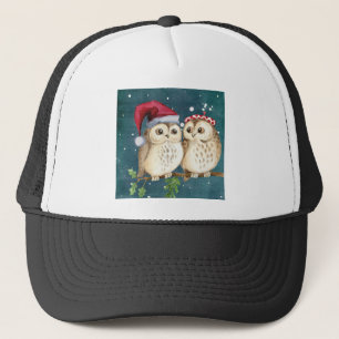 Frohe Weihnachten Owls Truckerkappe