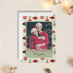 Frohe Weihnachten Paar Foto Grün