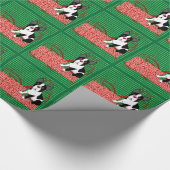 Frohe Weihnachten! Packpapier Bostons Terrier (Ecke)