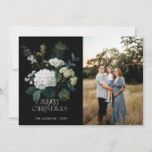 Frohe Weihnachten Painterly Hydrangea Holiday Desi (Vorderseite)