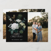 Frohe Weihnachten Painterly Hydrangea Holiday Desi (Vorne/Hinten)