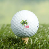 Frohe Weihnachten Palmbaum Golfball (Insitu T-Shirt)