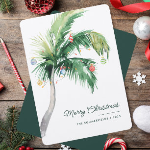 Frohe Weihnachten Palme Tropische Küste