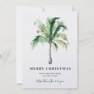 Frohe Weihnachten Palme Umzugsankündigung