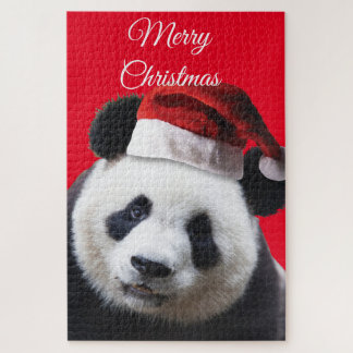 Frohe Weihnachten Panda Bear Puzzle