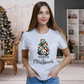 Frohe Weihnachten Panda (T - Shirt der Familie)
